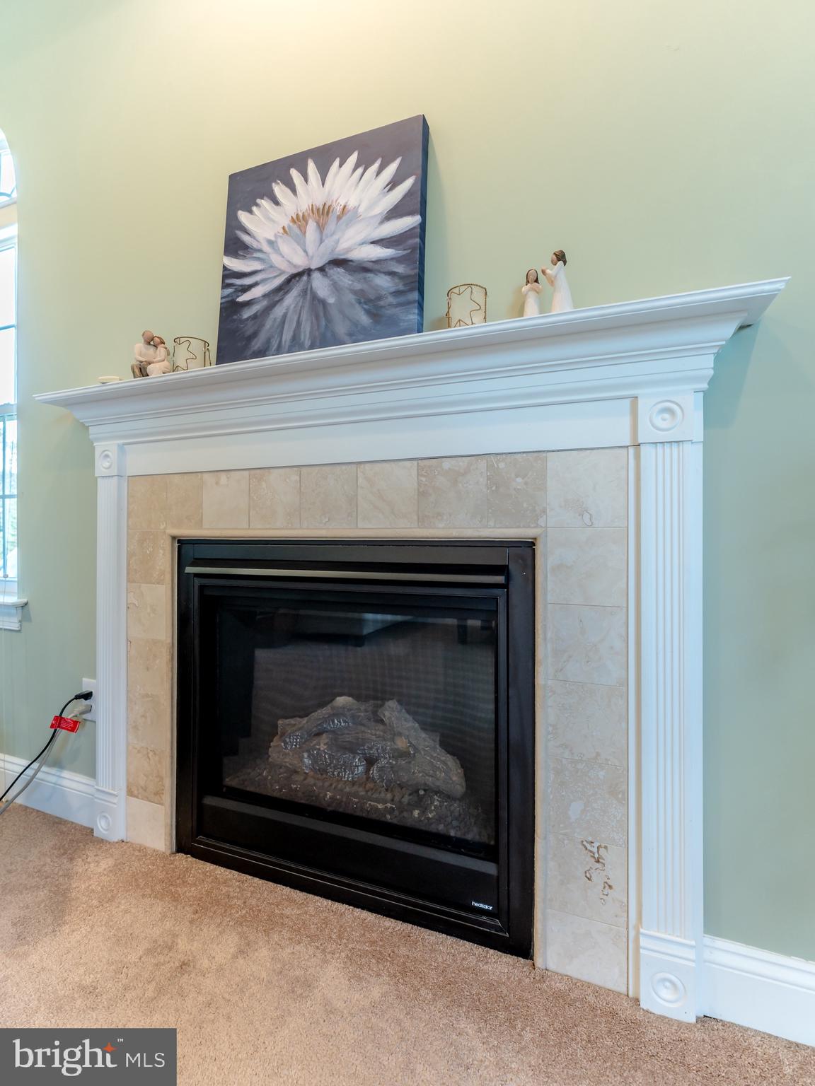 3505 Woodbyne Road Hellertown, PA 18055 - Photo 24 of 78 Gas fireplace w/marble Mantle and columns