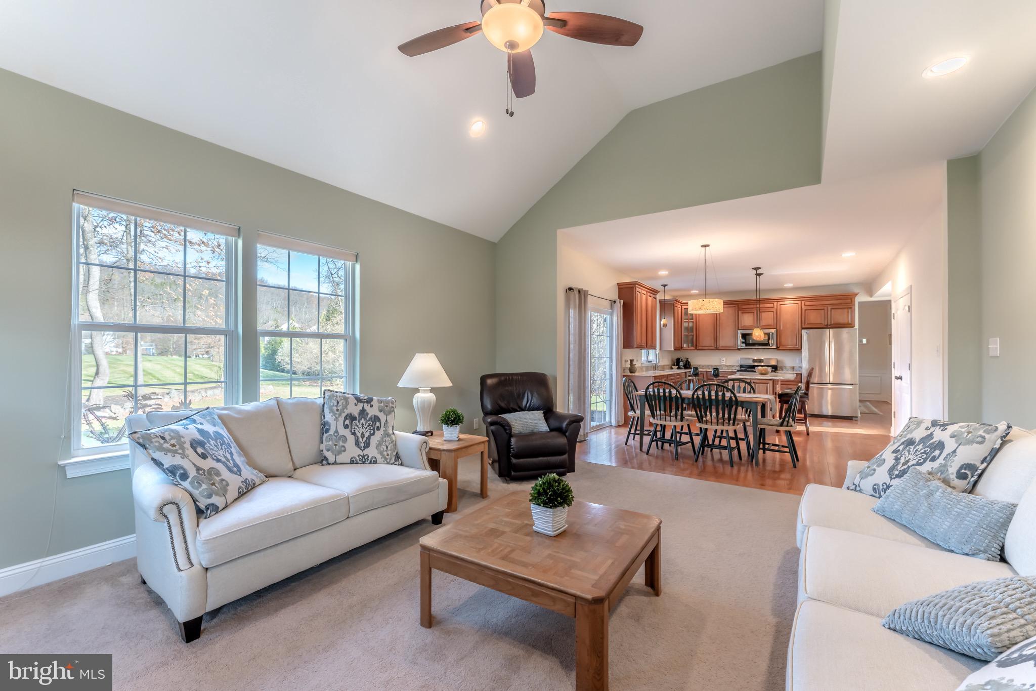 3505 Woodbyne Road Hellertown, PA 18055 - Photo 25 of 78 a living room with furniture and a large window