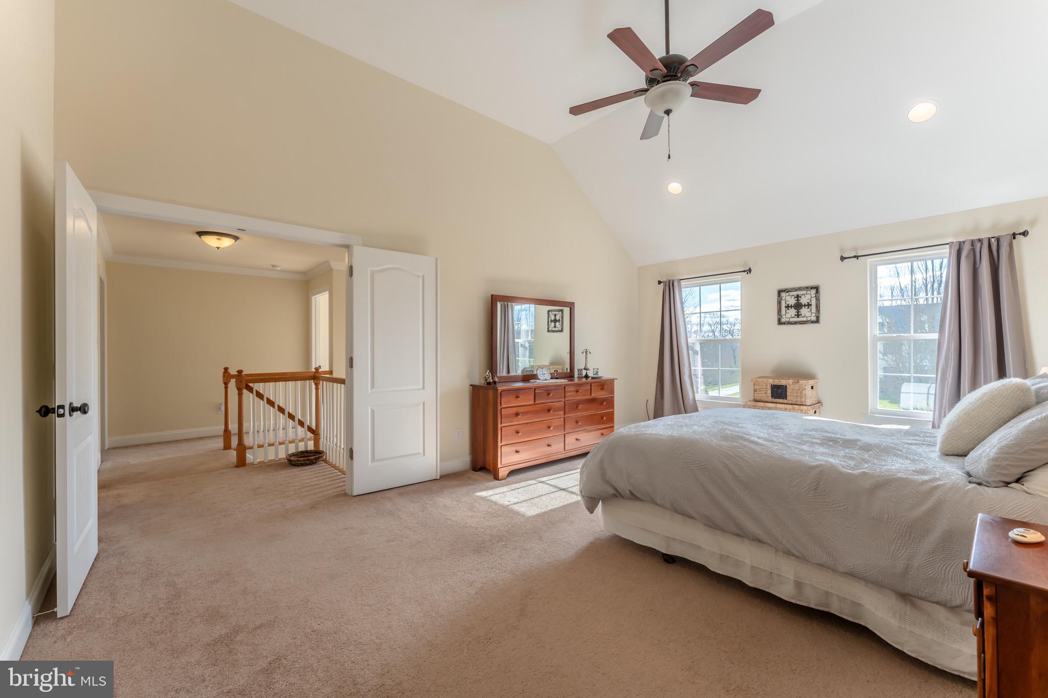 3505 Woodbyne Road Hellertown, PA 18055 - Photo 34 of 78 Primary bedroom w/vaulted ceiling