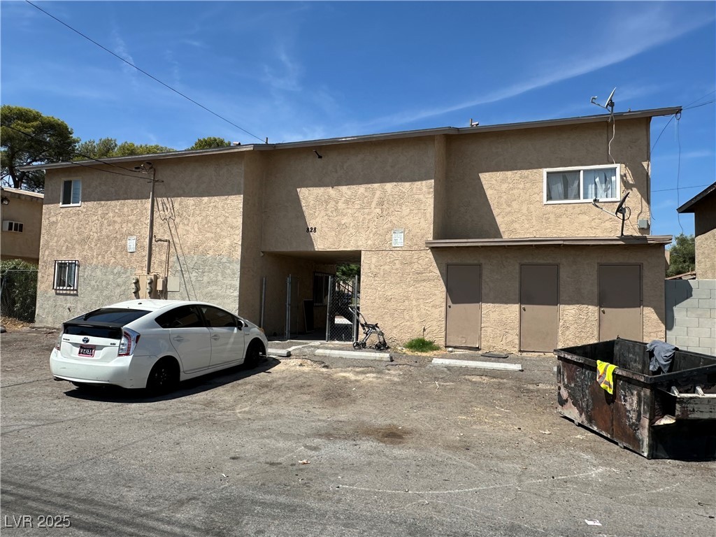 828 North Held Road Las Vegas, NV 89101 - Photo 29 of 31 Back View of building exterior with uncovered parking