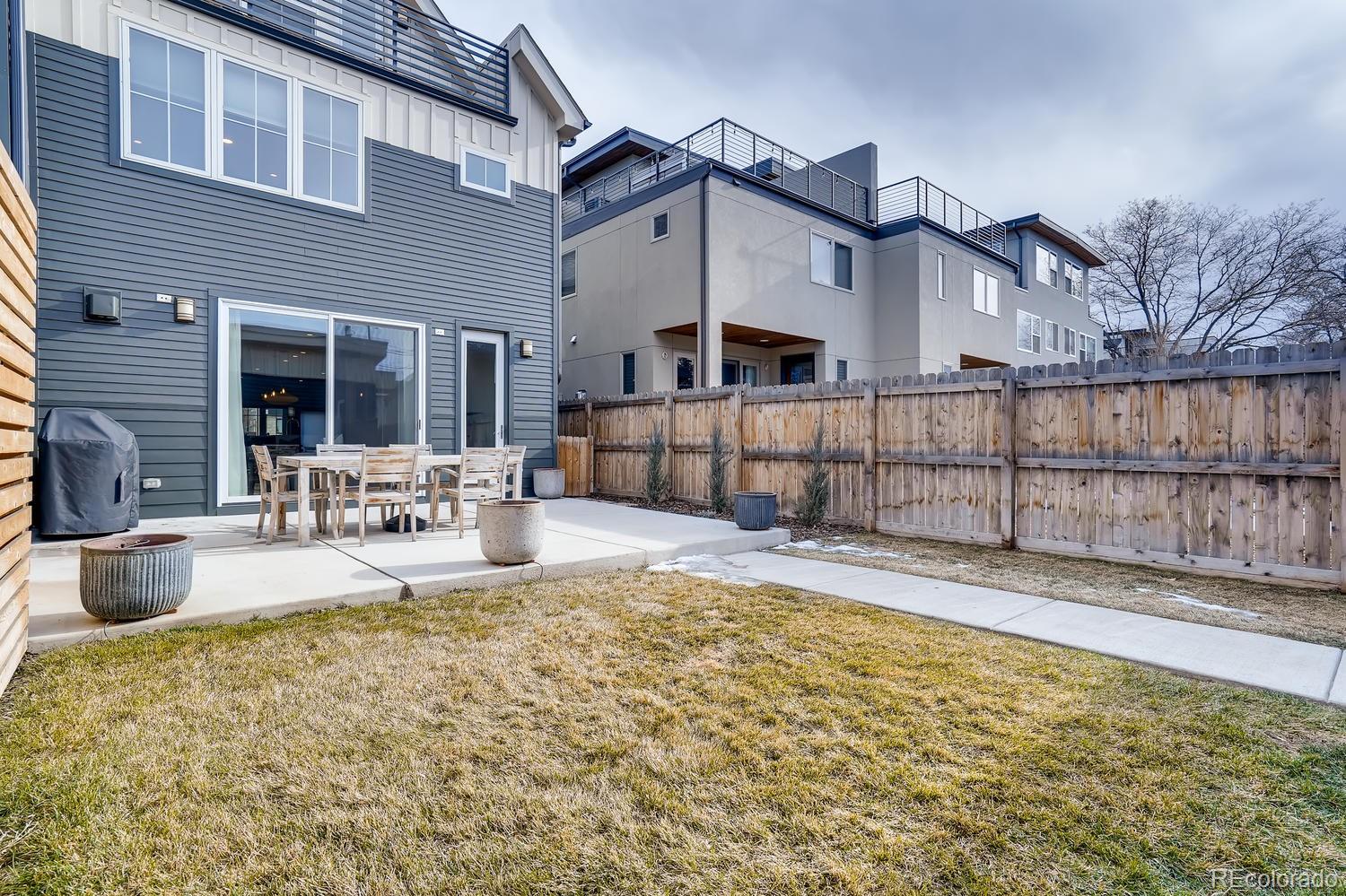 4565 Stuart Street Denver, CO 80212 - Photo 24 of 28 a view of a white house with swimming pool in front of it