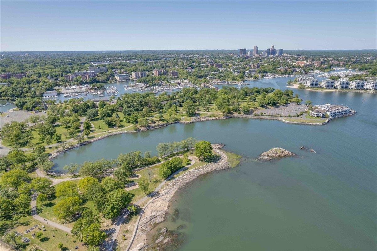 4 Clover Place New Rochelle, NY 10805 - Photo 30 of 38 an aerial view of a houses with a lake view