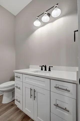 a bathroom with a sink and a toilet