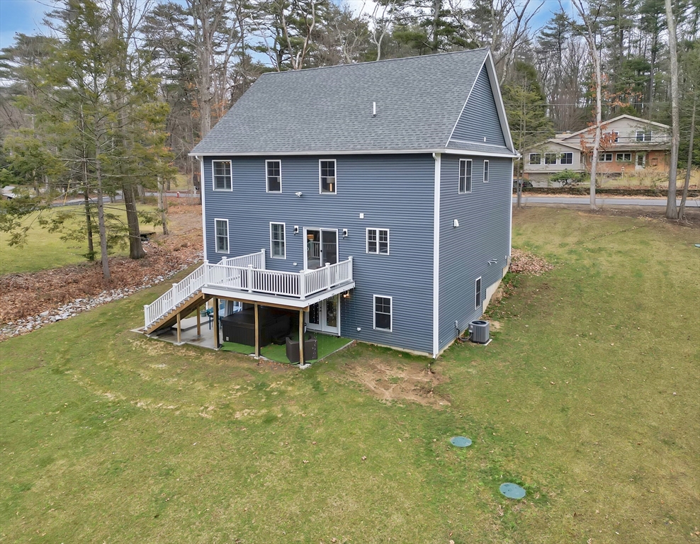 61 New Boston Road Sturbridge, MA 01566 - Photo 39 of 42 an aerial view of a house with swimming pool garden and balcony