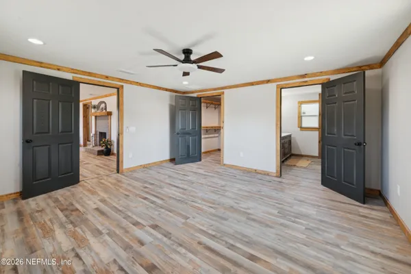 a view of a walk in closet