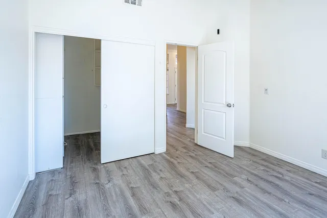 wooden floor in a room