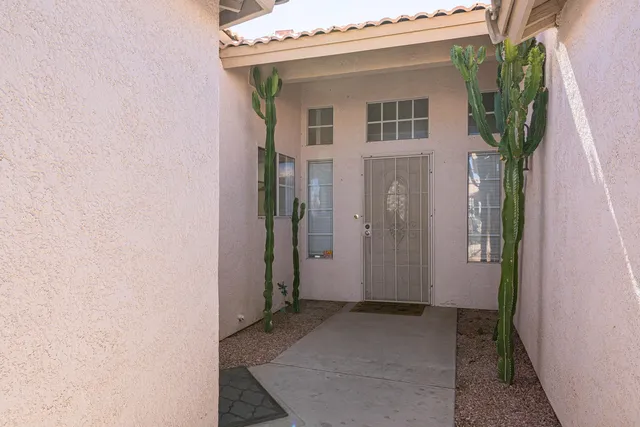 a front view of a house