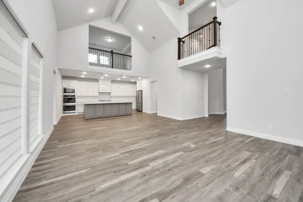 a view of kitchen and kitchen island