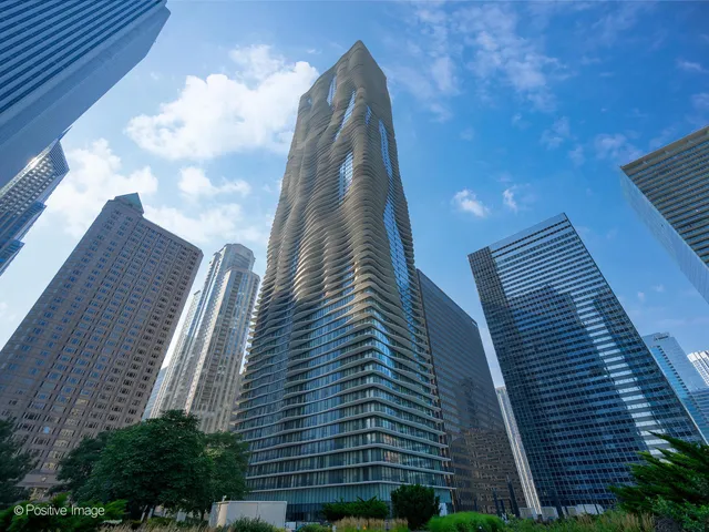 a view of a tall building