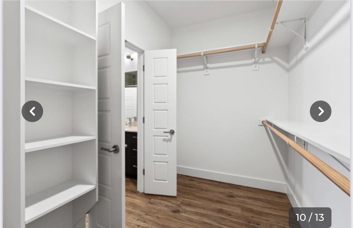 6444 Burnet Road, Unit 201 Austin, TX 78757 - Photo 11 of 18 Ample shelving and hanging space in this well-appointed walk-in closet.