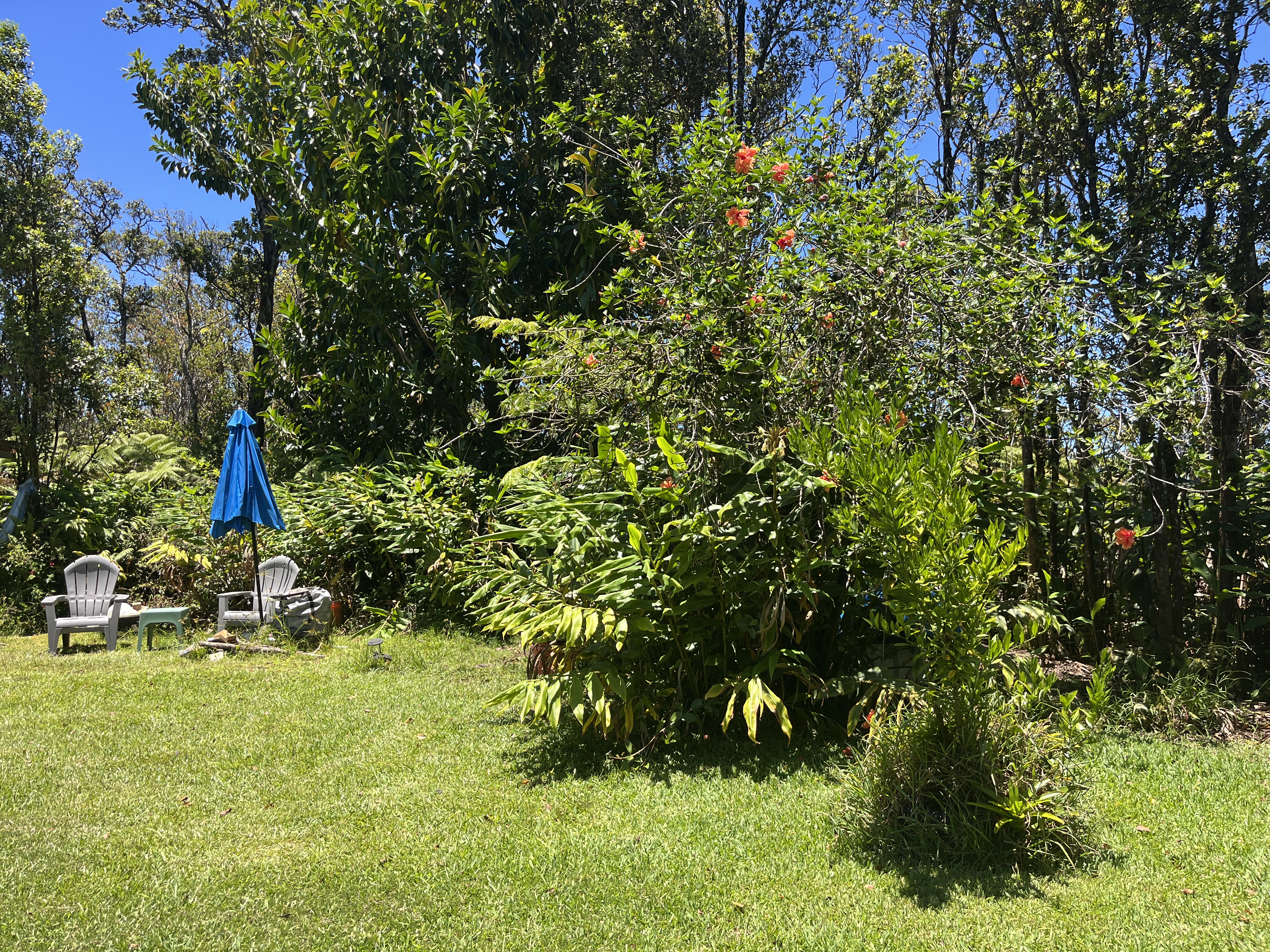 11-2729 Uakoko Road Mountain View, HI 96771 - Photo 25 of 26 a backyard of a house with lots of green space and fountain