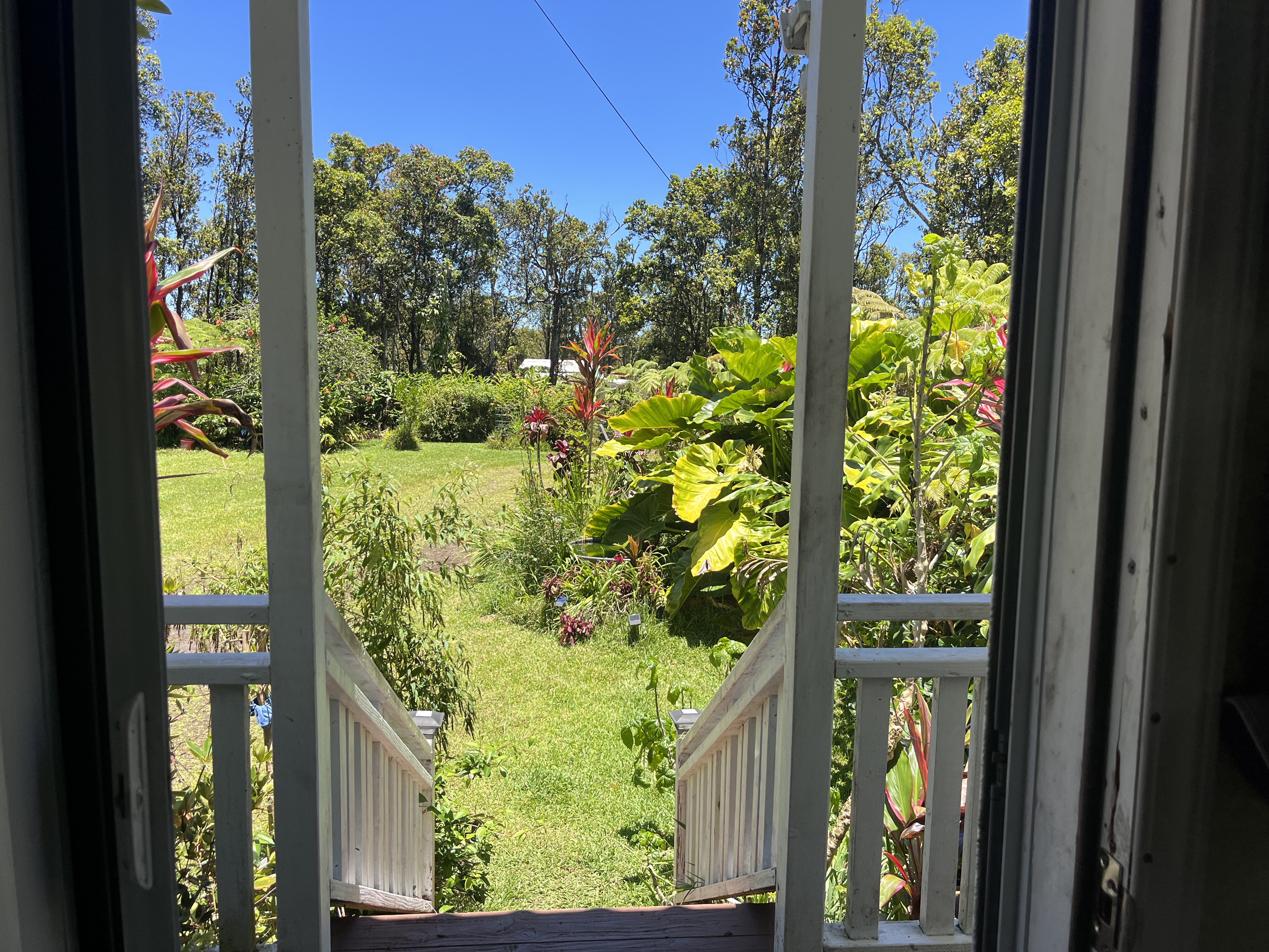 11-2729 Uakoko Road Mountain View, HI 96771 - Photo 10 of 26 a view of a garden from a balcony