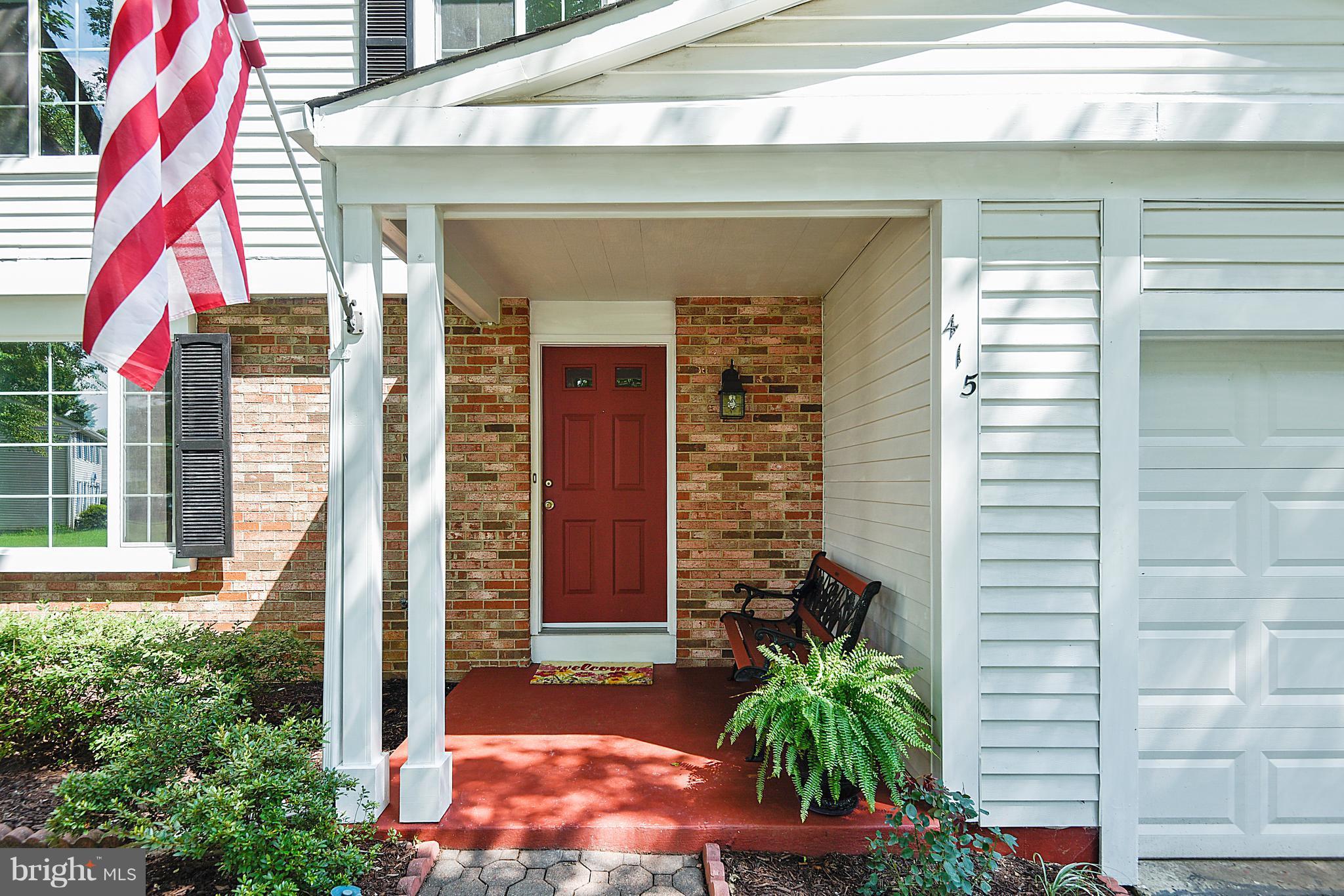 Covered front porch to help keep guests dry