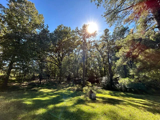 a view of a lake with houses