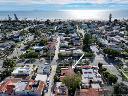 an aerial view of a city