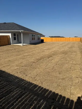 a backyard of a house