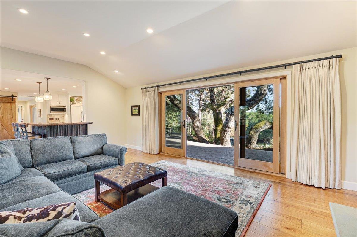 7409 Hihn Road Ben Lomond, CA 95005 - Photo 33 of 101 a living room with furniture and a large window