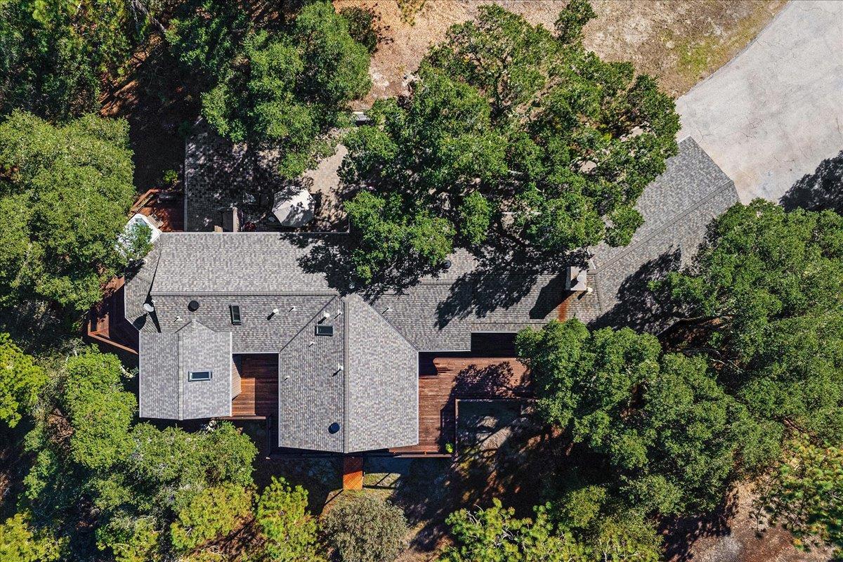 7409 Hihn Road Ben Lomond, CA 95005 - Photo 98 of 101 an aerial view of a house with a yard