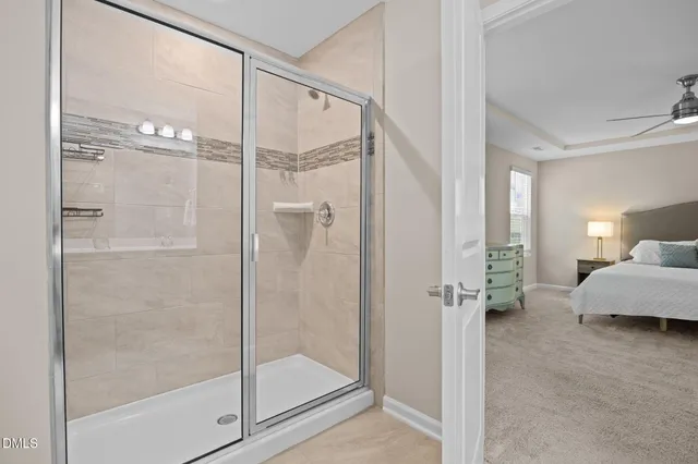 front view of a house with a bench