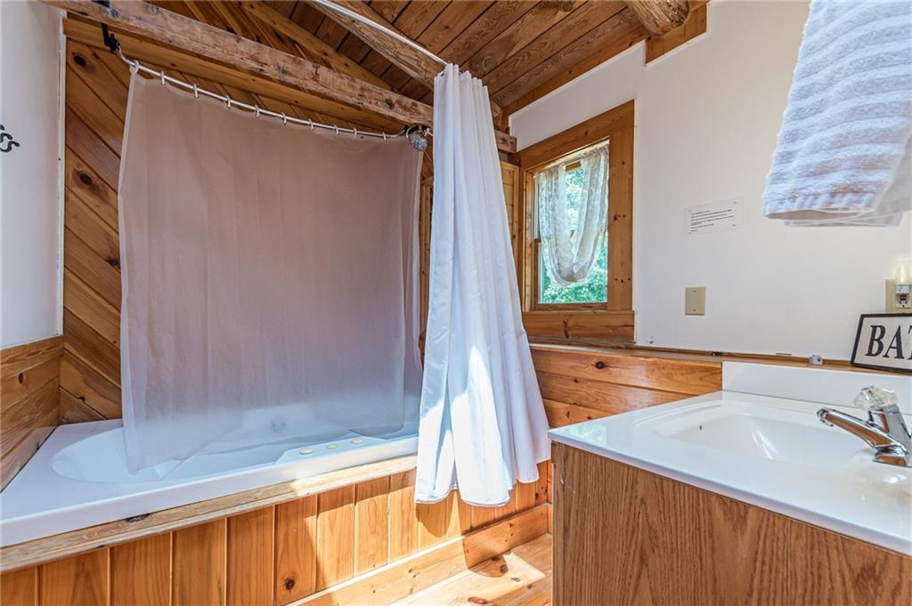 45 Chestatee River Ridge Dahlonega, GA 30533 - Photo 58 of 74 a bathroom with a sink and a bathtub