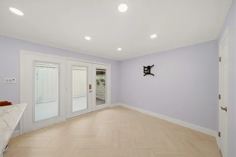 a view of an empty room
