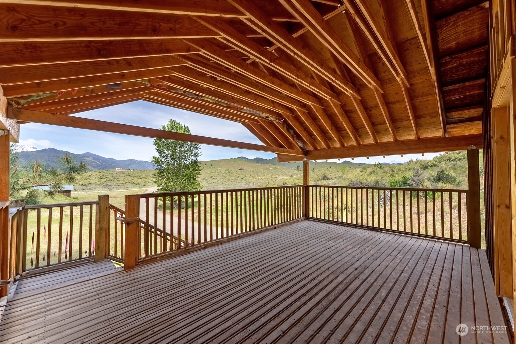 33 West Chewuch Road Winthrop, WA 98862 - Photo 27 of 33 a view of a wooden deck