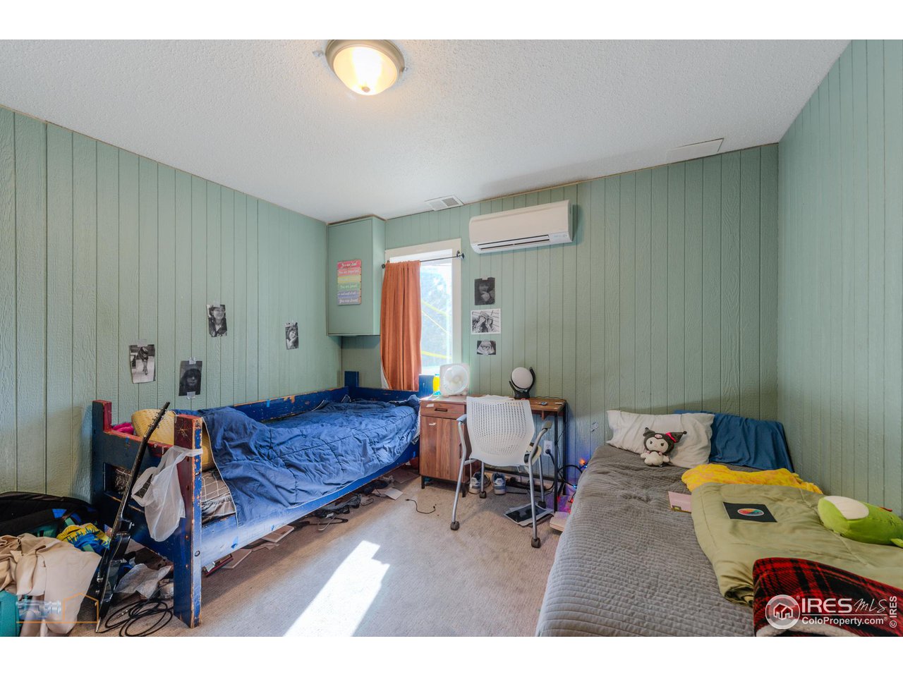 3682 Chase Court Boulder, CO 80305 - Photo 32 of 38 Bedroom 4 with new "mini split" for heat and A/C -- Main floor