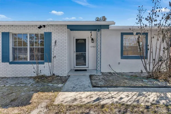 a front view of a house