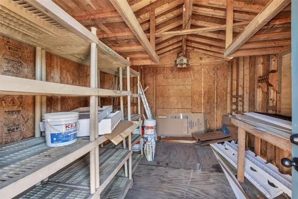 a view of an entryway with seating space