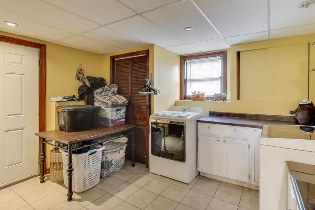 a kitchen with a stove and a microwave