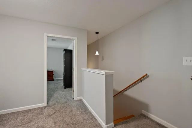 a view of a hallway with hallway