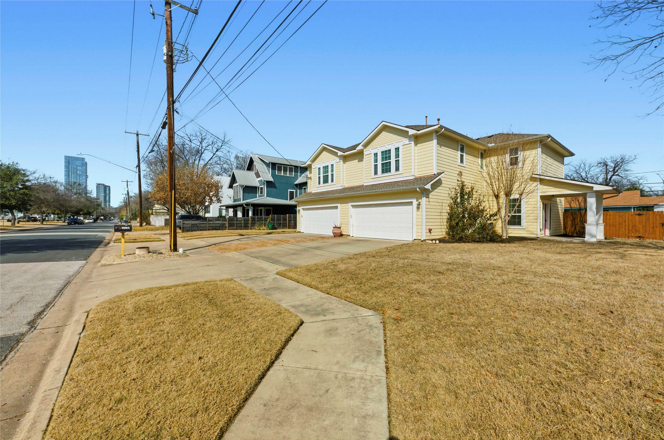 1620 Haskell Street, Unit B Austin, TX 78702 - Photo 2 of 27 Traditional-style home with a garage and driveway