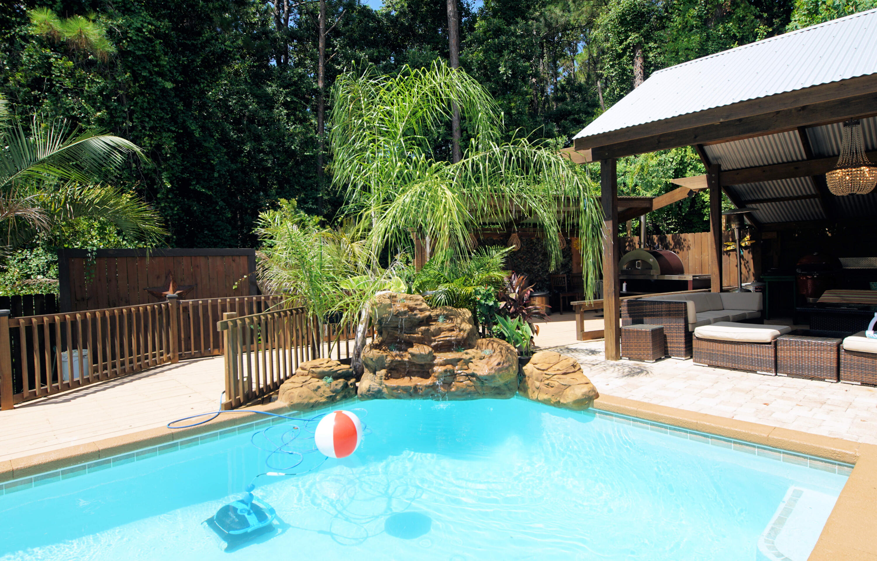 3912 Mesa Road Destin, FL 32541 - Photo 38 of 44 a view of backyard with swimming pool and patio