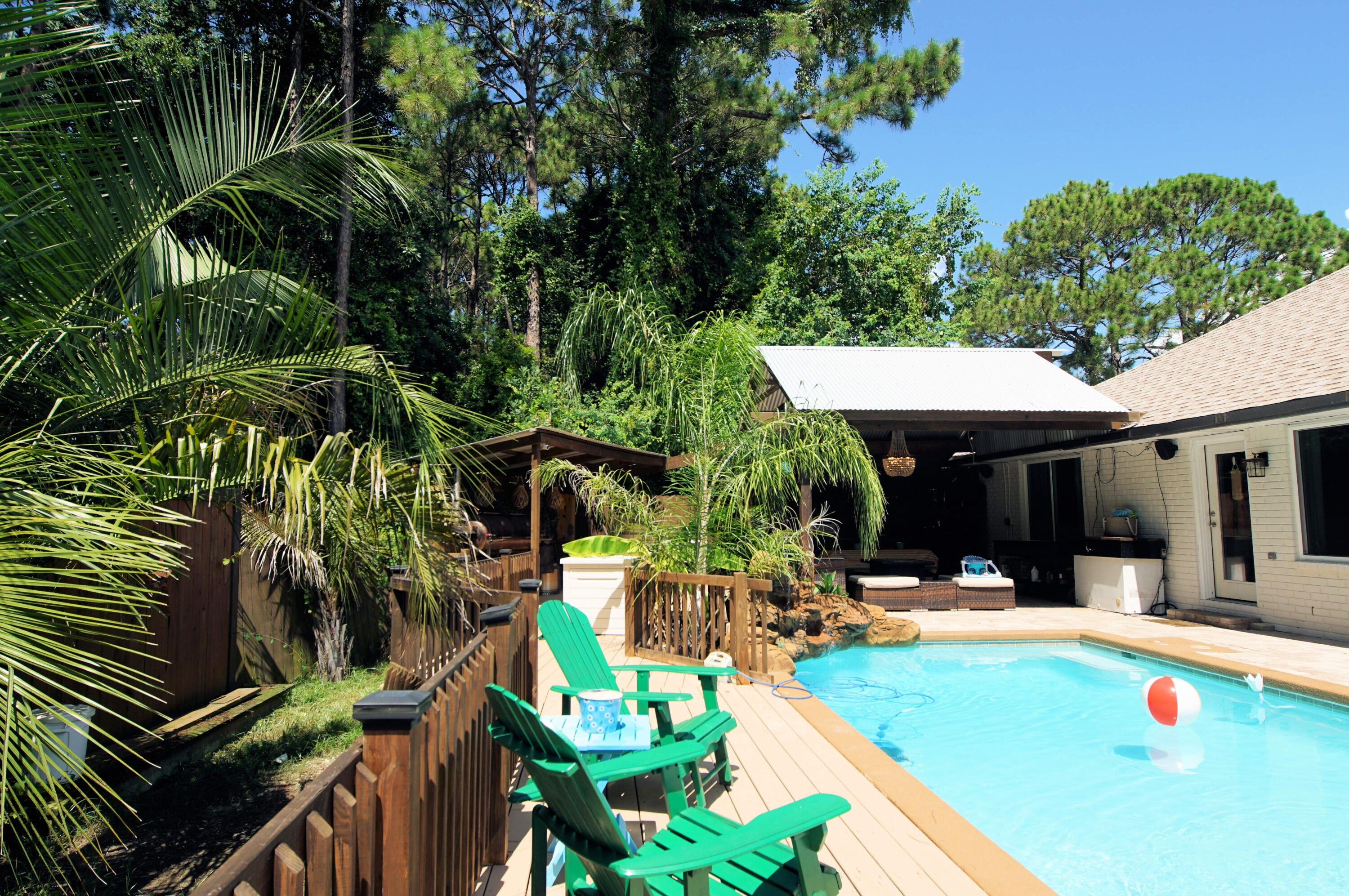 3912 Mesa Road Destin, FL 32541 - Photo 39 of 44 a view of outdoor space yard swimming pool and furniture