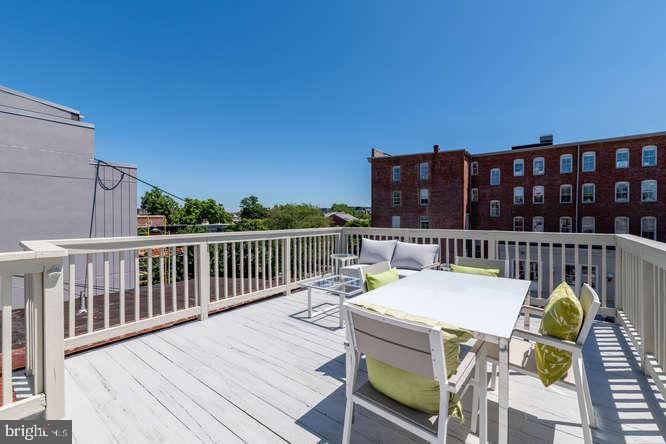 1206 T Street Northwest Washington, DC 20009 - Photo 32 of 34 Roof deck in the back of the house
