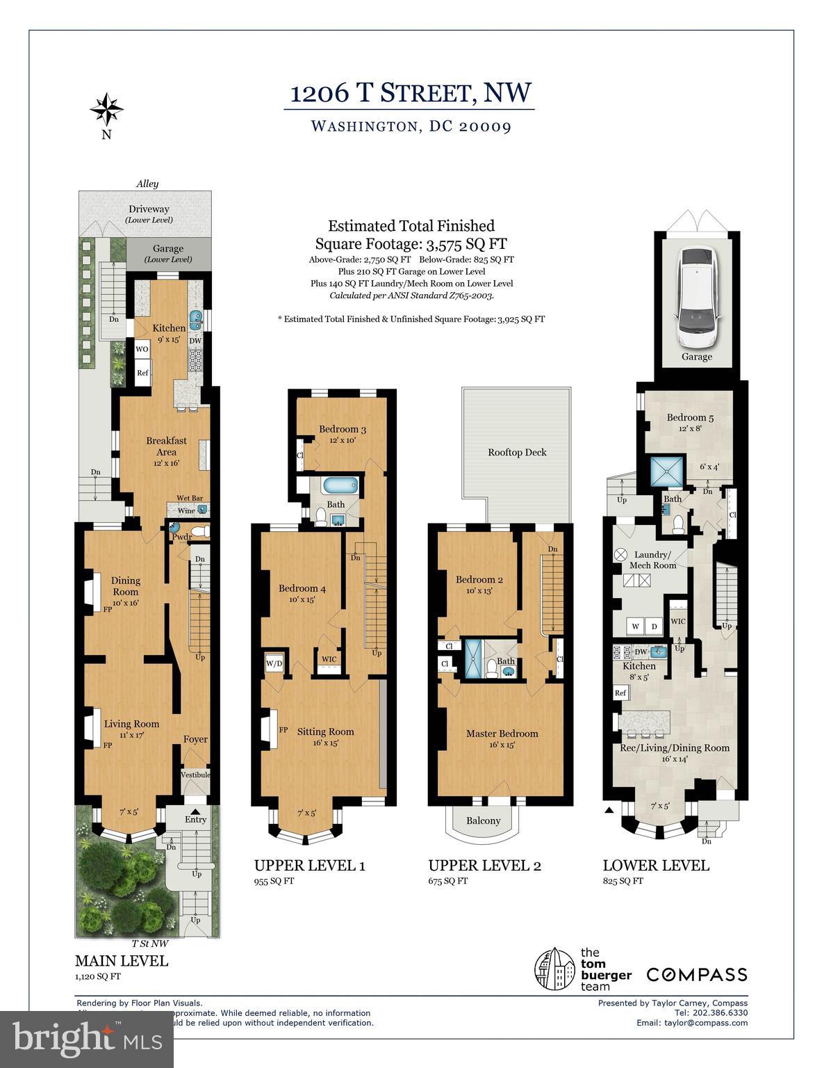 1206 T Street Northwest Washington, DC 20009 - Photo 34 of 34 Floorplan