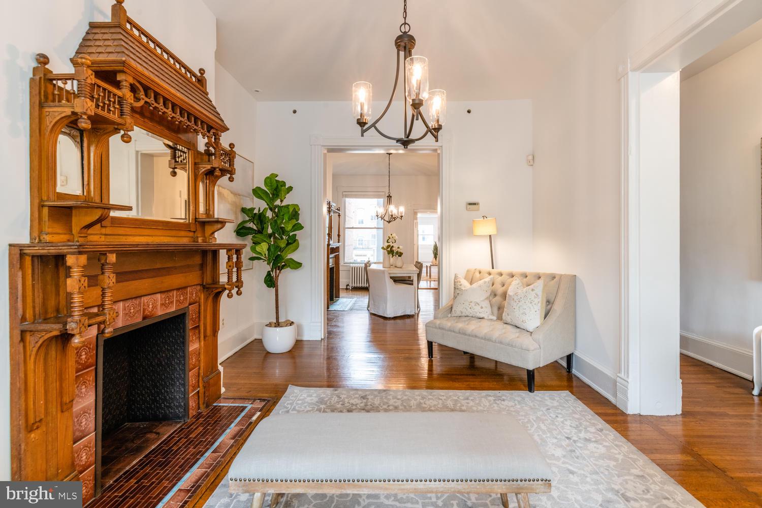 1206 T Street Northwest Washington, DC 20009 - Photo 5 of 34 Hardwood floors and fireplaces throughout!