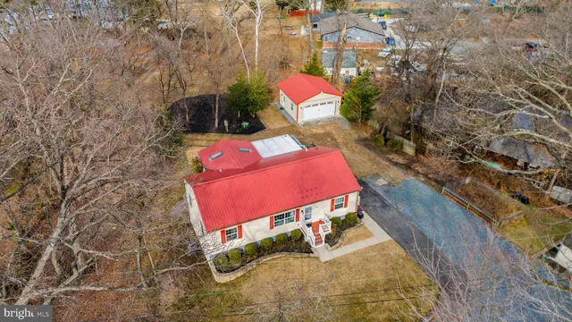 a view of a bench in a garden