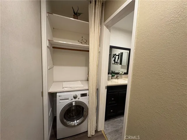 a close view of utility room