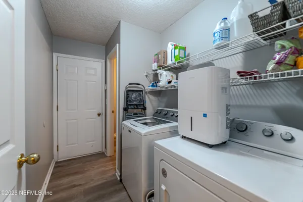 a room with storage and utility