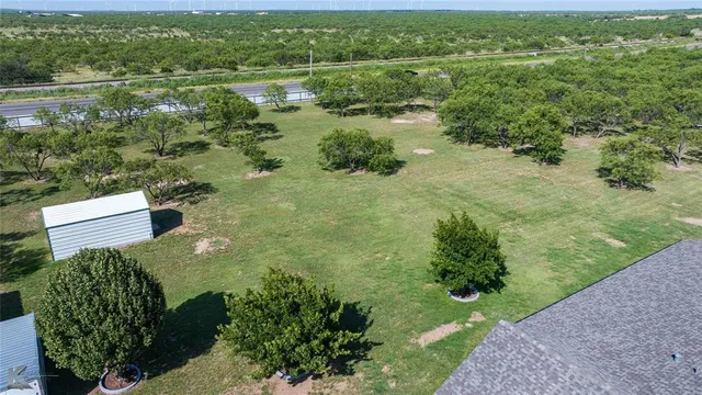 a view of a lake with a city