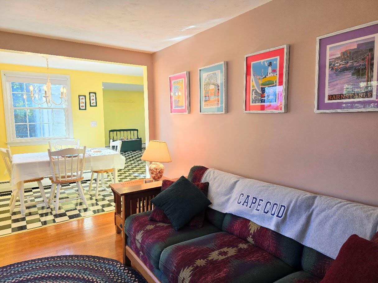15 Woodside Park Road West Dennis, MA 02670 - Photo 15 of 35 a living room with furniture and a large window