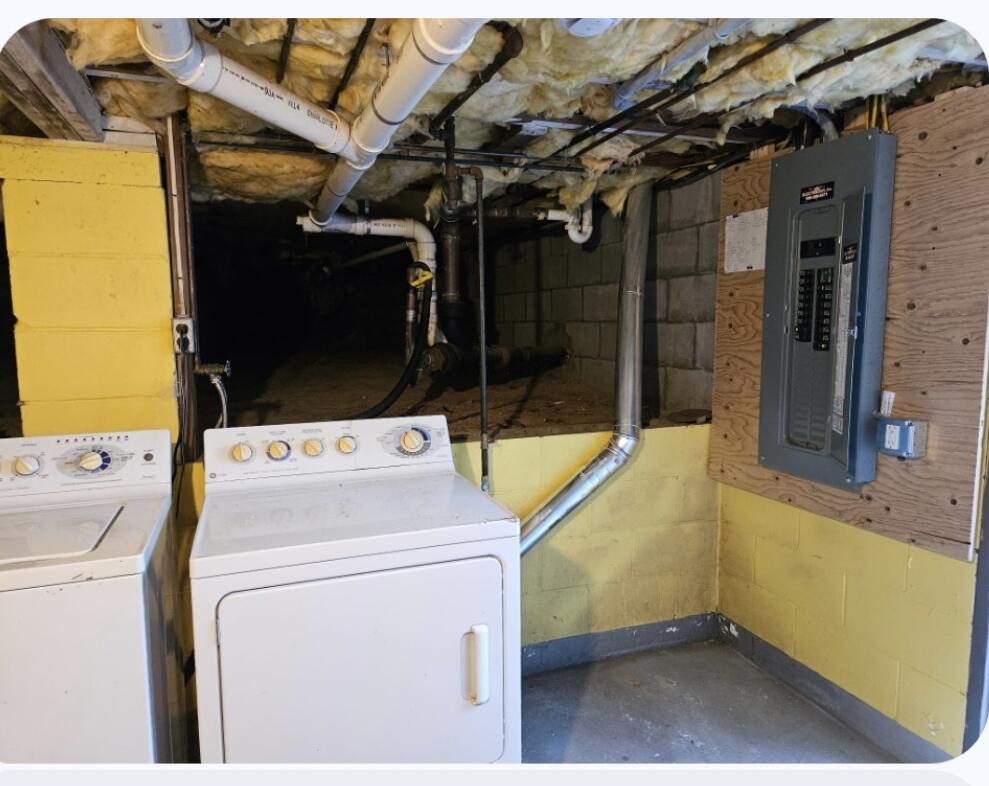 15 Woodside Park Road West Dennis, MA 02670 - Photo 32 of 35 a utility room with dryer and washer
