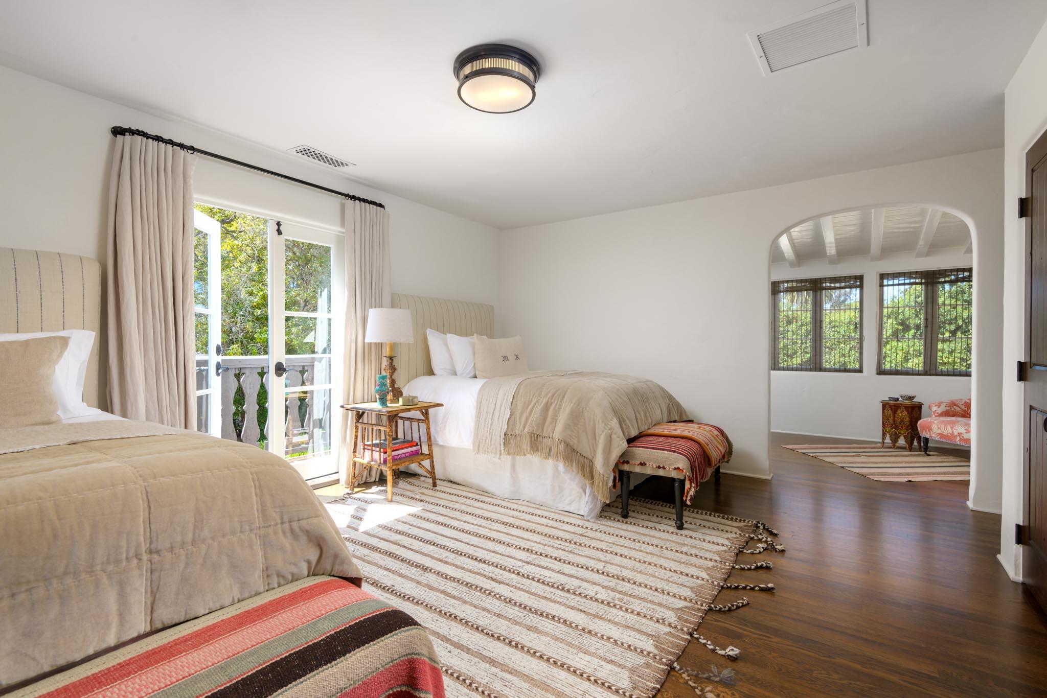 1530 Lingate Lane Montecito, CA 93108 - Photo 16 of 23 a bedroom with a bed and a large window