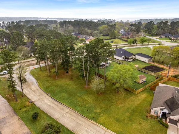 a view of a lake from a balcony