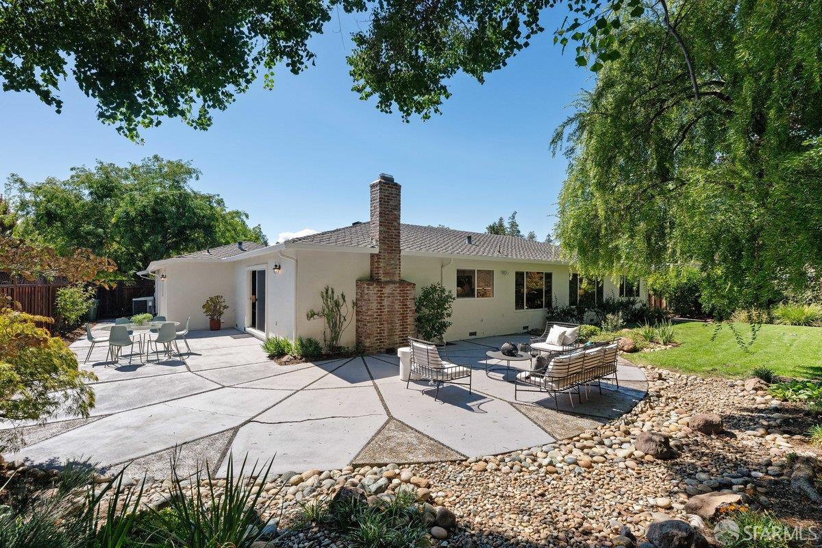 714 Wimbledon Road Walnut Creek, CA 94598 - Photo 49 of 58 a backyard of a house with garden barbeque oven and outdoor seating