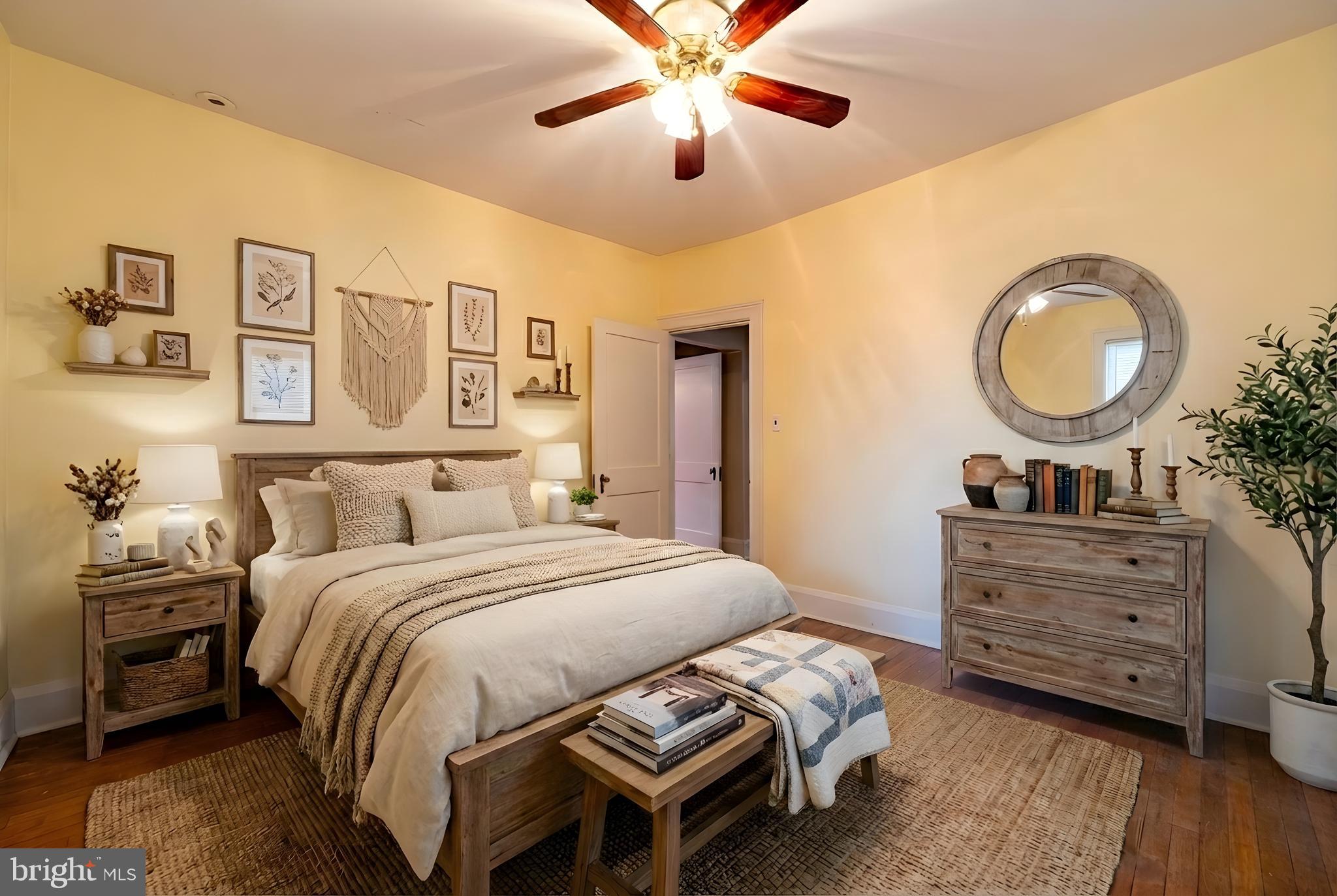706 Anneslie Road Baltimore, MD 21212 - Photo 27 of 56 Main Level Bedroom 2- Virtually Staged