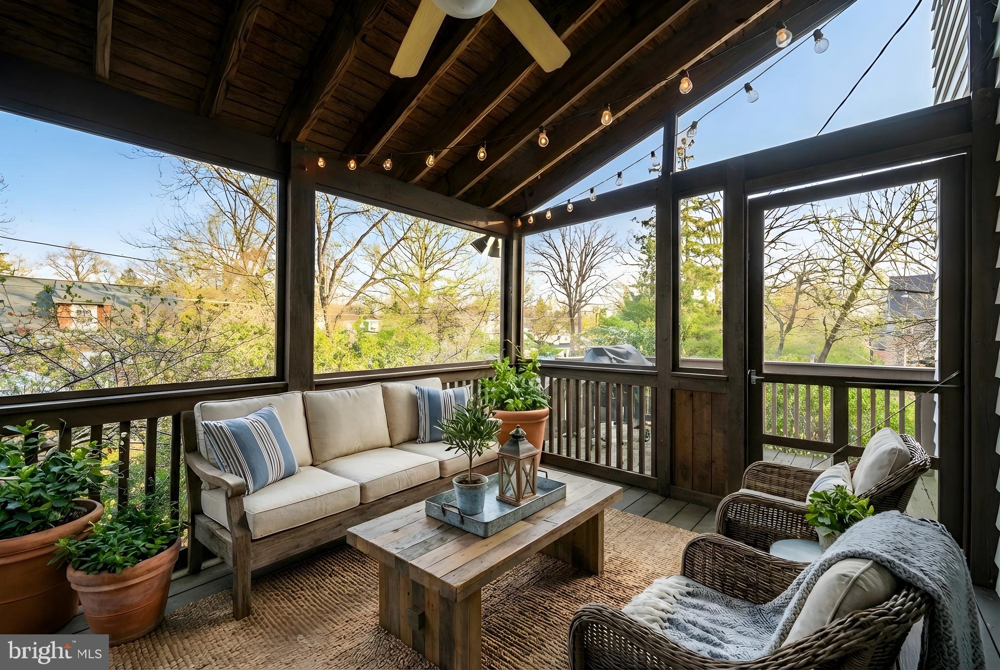 706 Anneslie Road Baltimore, MD 21212 - Photo 50 of 56 Rear Screened Porch- Virtually Staged