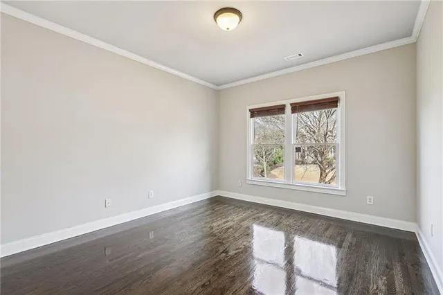 wooden floor in an empty room