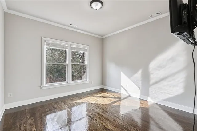 wooden floor in an empty room